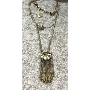 Lucky Brand Statement necklace tassel three tiered